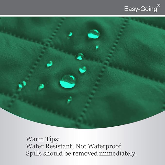 Easy-Going Oversized Chair Sofa Slipcover Reversible Sofa Cover Water Resistant Couch Cover Furniture Protector Cover with Elastic Straps for Pets Dog (Oversized Chair, Green/Christmas Red)