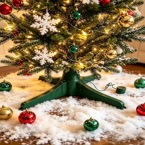 360-Degree Rotating Christmas Tree Stand for 7ft Artificial Tree - Image 7