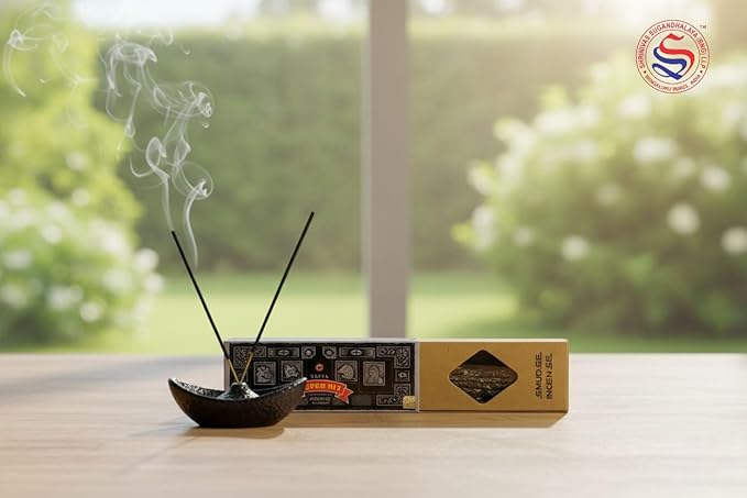 Satya Smudge Incense Stick ?€? Hand-Rolled Indian Masala Incense for Meditation, Yoga & Spiritual Cleansing Pack of 6 (Smudge Superhit)