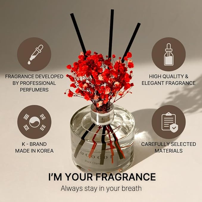 COCODOR Preserved Real Flower Reed Diffuser/Garden Lavender / 6.7oz(200ml) / 2 Pack/Reed Diffuser Set, Oil Diffuser & Reed Diffuser Sticks, Home Decor & Office Decor, Fragrance and Gifts
