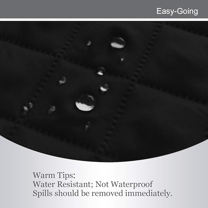 Easy-Going Futon Sofa Slipcover - Reversible Armless Couch Cover - Water Resistant for Pets & Kids (Black/Black)