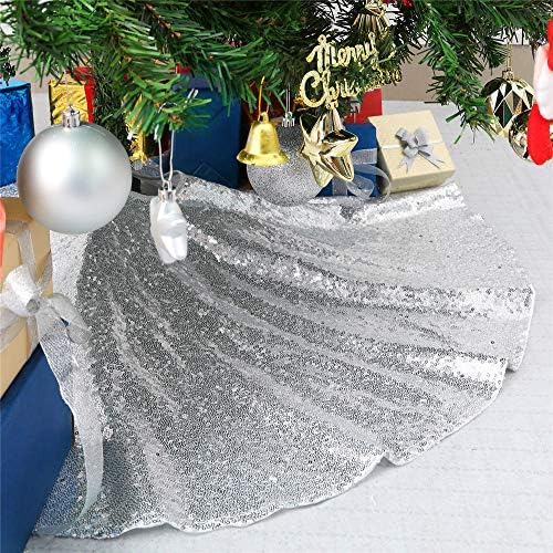 B-COOL Sparkling Christmas Tree Skirt Decorative Ideals Popular Shiny Mat by B-COOL