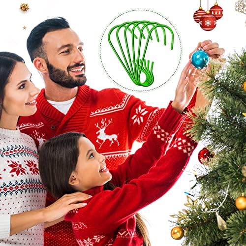 Hotop 120 Pcs Halloween Ornament Hooks Green Ornament Hangers - Image 4