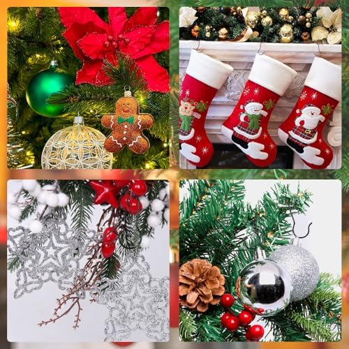 Christmas Ornament Hooks, 100PCS Christmas Ornament Hangers, Ornament Hooks for Christmas Trees, Black Ornament Hooks Christmas Hooks for Ornaments with Storage Box for Christmas Tree Decorations - Image 7