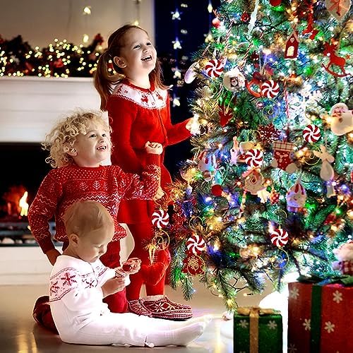 Furimuk 20 Pcs Christmas Ornament Hooks for Hanging Decorations, Candy Bead Wire Hangers for Tree Decoration - Image 4