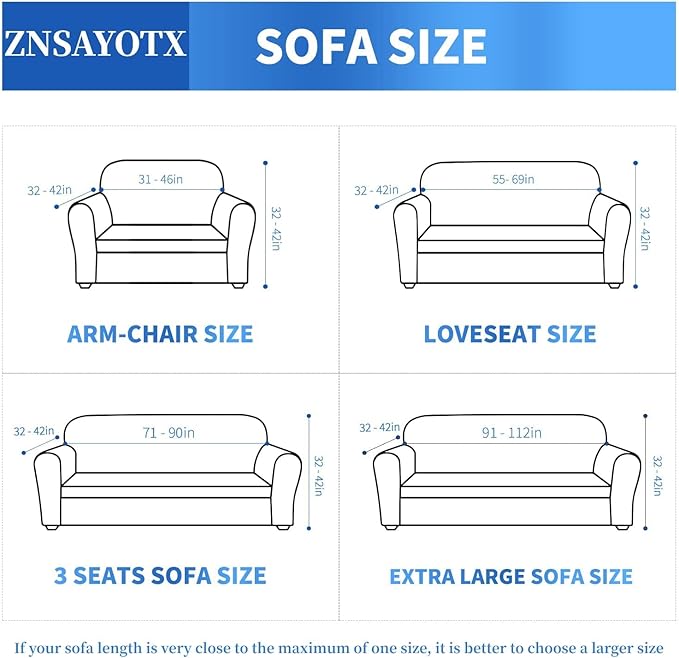 ZNSAYOTX 1 Piece Jacquard Couch Covers for 3 Cushion Couch High Stretch Sofa Cover for Pets Dogs Anti Slip Extra Large Sofa Slipcovers Furniture Protector (X-Large,New Pattern Light Coffee)