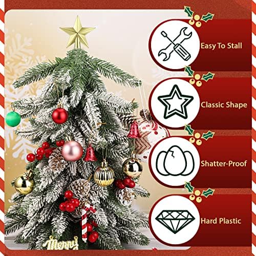 Hanaive Christmas Tree Topper Mini Star Small,Gold,2.36 Inch,Plated - Image 6