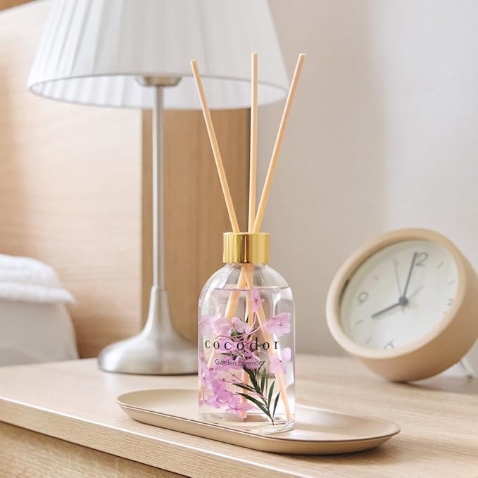 COCODOR Herbarium Reed Diffuser/April Breeze/6.7oz(200ml)/ Fragrance Scent Essential Oil Stick Diffuser Set for Bedroom Bathroom Home D??cor
