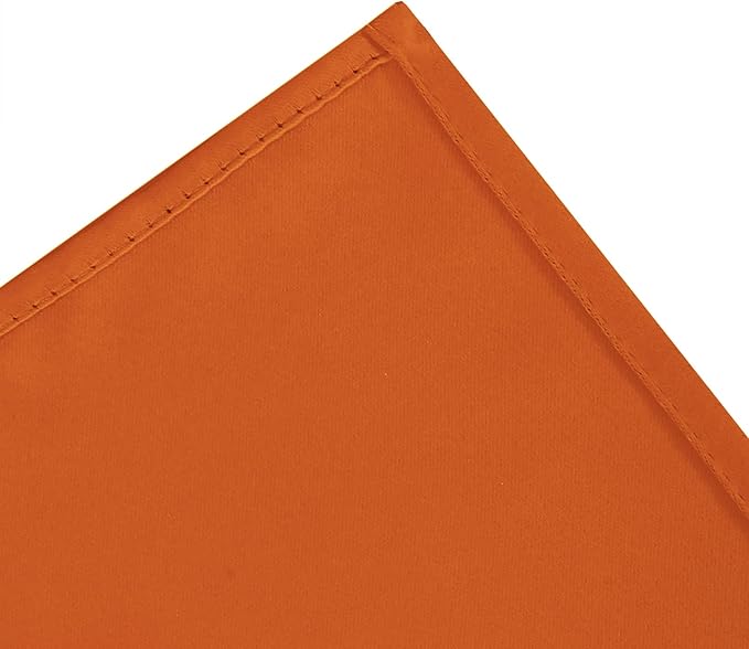 LEMOMO Orange Blackout Curtains/38 x 54 Inch/Set of Two Panels Grommet Living Room Curtains