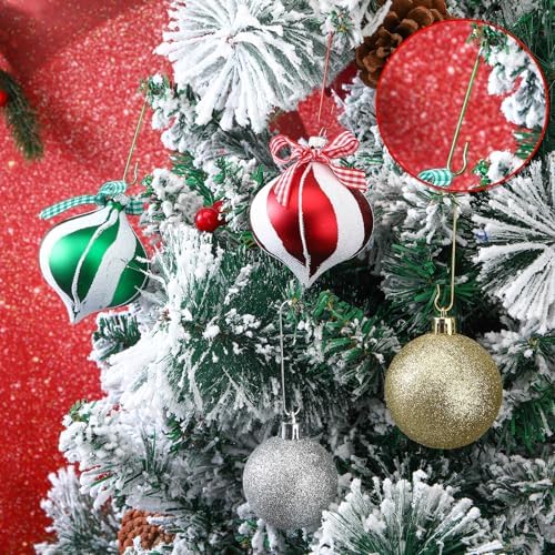 Mixweer 120pcs Christmas Ornament Hooks 0.51 x 2.36'', Multicolor - Image 4