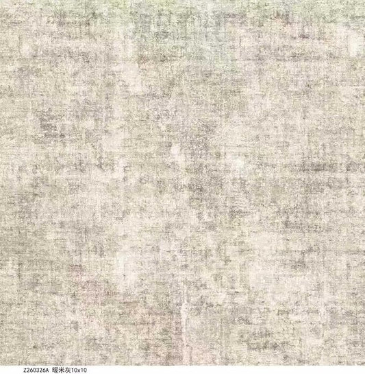 10x10 ft Square Living Room Rug – Washable Modern Abstract Area Rug for Bedroom, Dining Room, Playroom – Neutral Non-Slip Low-Pile Thin Indoor Carpet (Warm Beige)
