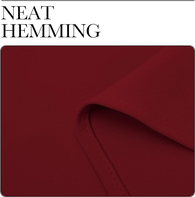 NICETOWN Burgundy Red Blackout Curtains 102 inches Length for Living Room, 2 Panels, 55" Wide, Thermal Insulated Long Drapes for Large Window