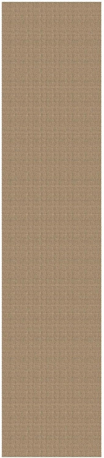 IOHOUZE Washable Runner Rug 3x12 Non Slip Rubber Backed Extra Long Hallway Runner Entryway Runner Indoor, Kitchen Rugs Woven Cotton Floor Carpet for Hall Entrance Stair, Orange/Tan/Brown
