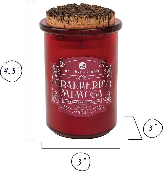 Northern Lights Candles - Spirit Jar Candles - Cranberry Mimosa - 52610