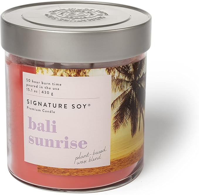 Signature Soy Lidded Bali Sunrise Scented Candle
