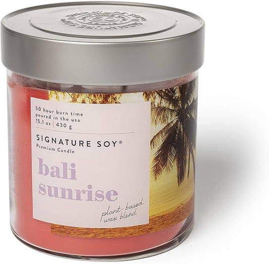 Signature Soy Lidded Bali Sunrise Scented Candle