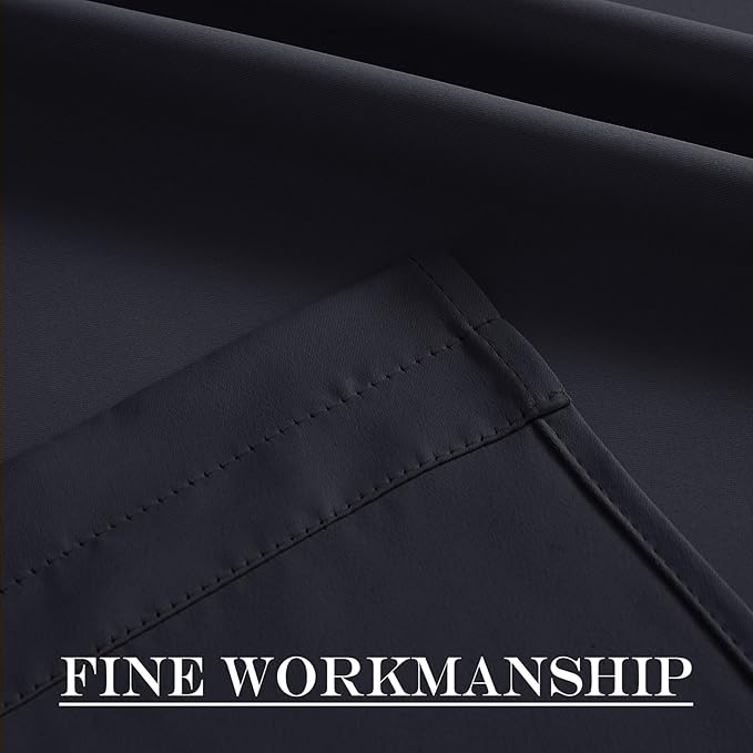 NICETOWN Black Blackout Door Curtain – Thermal Insulated Privacy Curtain for French & Front Doors with Adjustable Tieback, Room Darkening, Energy Saving, 20 inch x 72 inch, 1 Panel