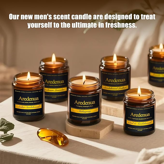 Caramel Coffee Candle – Soy Candle with Sweet Caramel & Rich Coffee Aroma, Long Lasting Scented Candle for Home, Kitchen, Lounge, Gift for Women & Men - 7oz Cafe Candles