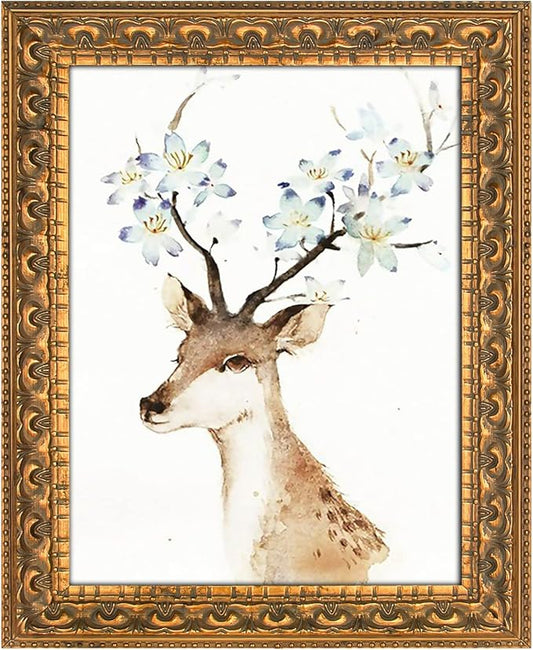 Golden State Art, 8X10 Ornate Finish Photo Frame, Bronze Color, Real Glass