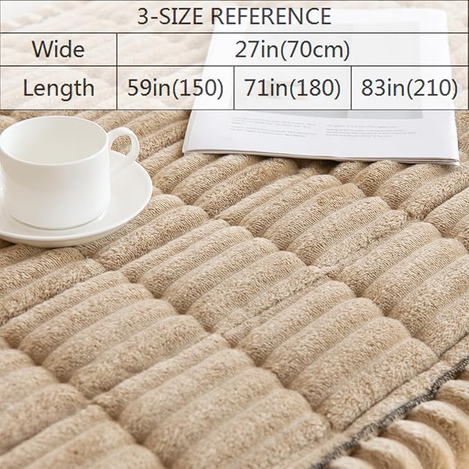 Gumfolk Pet Couch Covers for Sofa Slipcovers Couch Protector for Dogs Washable Cushion Cover, Sofa Pad Blanket Furniture, Brown, 27in*71in