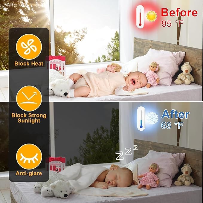 Dwersty One Way Privacy Window Film Heat Sun Blocking, Window Tint for Home, Reflective Mirror for Glass Windows Cover, Static Cling, Removable, Anti-UV, Anti-Glare, Grey,35.4 Inch x 78.74 Inch