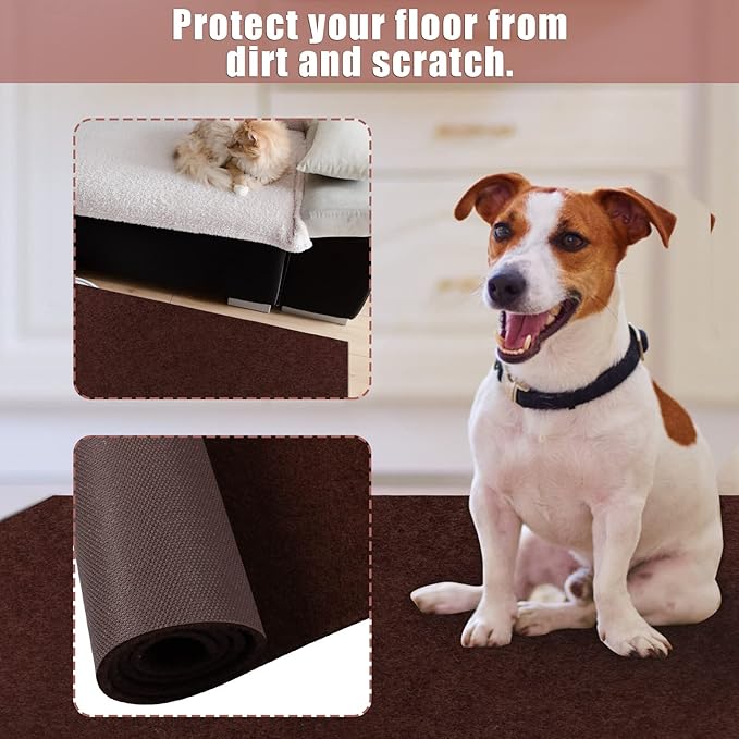 Runner Rug 2 ft x 3 ft Carpet Runners, Indoor/Outdoor Hallway Kitchen Entryway Bedroom Area Rugs with Non-Slip Rubber Backing, Garage mat, Chocolate Brown, Custom