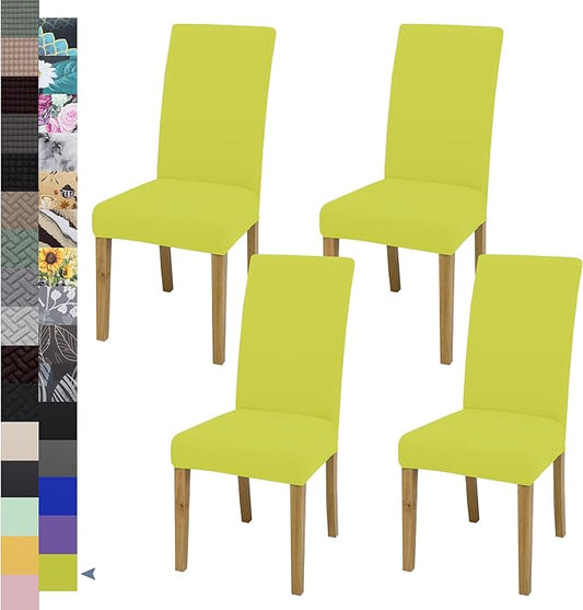BIETYONE Chair Covers,Dining Room Chair Covers Set of 4,Stretch Kitchen Chair Cover,Washable Dining Chair Cover,Parsons Chair Slipcovers Protective,for Home,Restaurant,Banquet