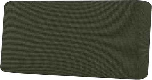 H.VERSAILTEX Super Stretch Individual Seat Cushion Covers Sofa Covers Couch Cushion Covers Slipcover Sets Thick Jacquard Textured Twill Fabric (1 Piece Sofa Cushion Cover, Olive)