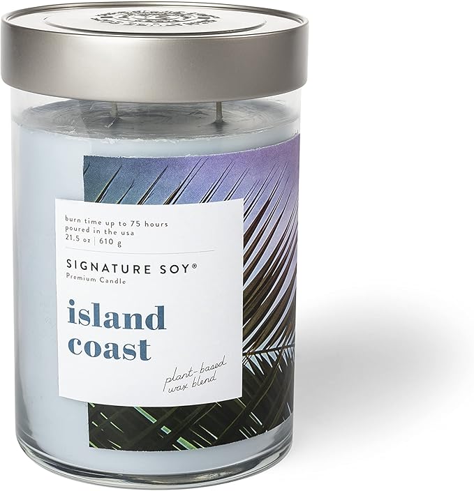 Signature Soy Lidded Island Coast Scented Candle Extra Large Jar