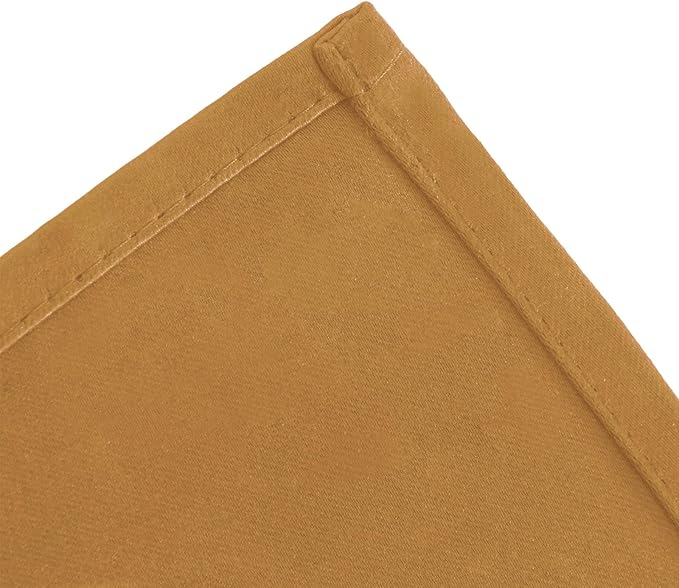 LEMOMO Blackout Curtains 66 x 95 inch/Mustard Yellow Curtains Set of 2 Panels/Thermal Insulated Room Darkening Bedroom Curtains