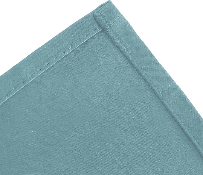 LEMOMO Stone Blue Thermal Blackout Curtains/38 x 84 Inch/Set of 2 Panels Room Darkening Curtains for Bedroom