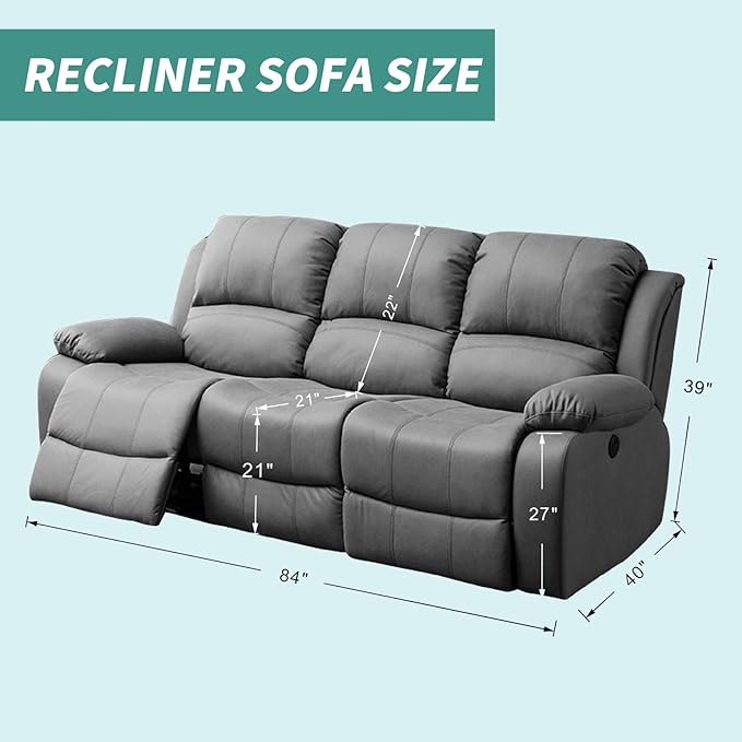 YEMYHOM 8 Pieces Stretch Recliner Sofa Cover Latest Jacquard Reclining Couch Cover with Side Pocket Anti-Slip Fitted 3 Cushion Furniture Slipcovers with Elastic Bottom (Sofa Recliner, Beige)
