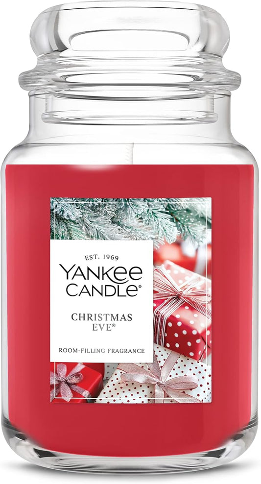 Yankee Candle Christmas Eve, Christmas Scented Candle, 22oz Large Jar with up to 150 Hour Burn Time, Giftable, Holidays