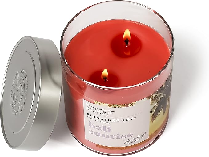 Signature Soy Lidded Bali Sunrise Scented Candle