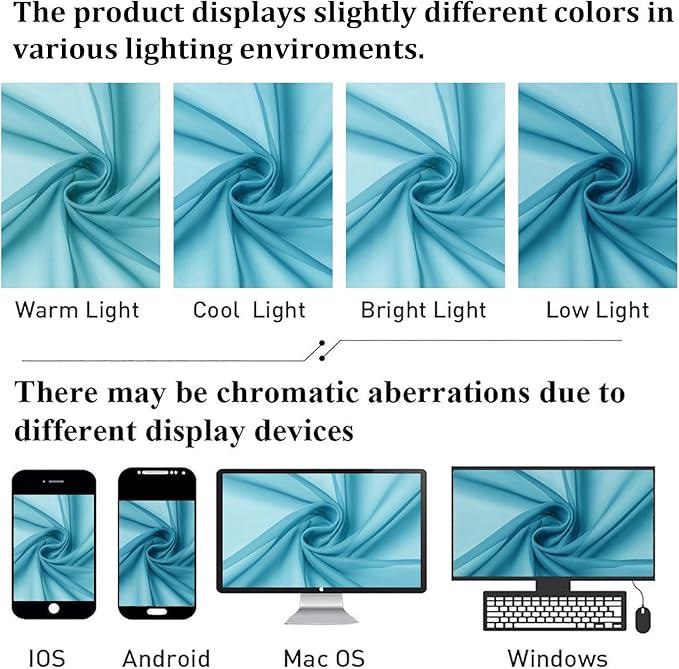 Lecloud Turquoise Sheer Curtains 78 Inches Long 2 Panels, Elegant Gauzy Airy Light Filtering Curtain, Voile Home Decor Drapes with Dual Rod Pocket for Bedroom Living Room, Each 42" W x 78" L