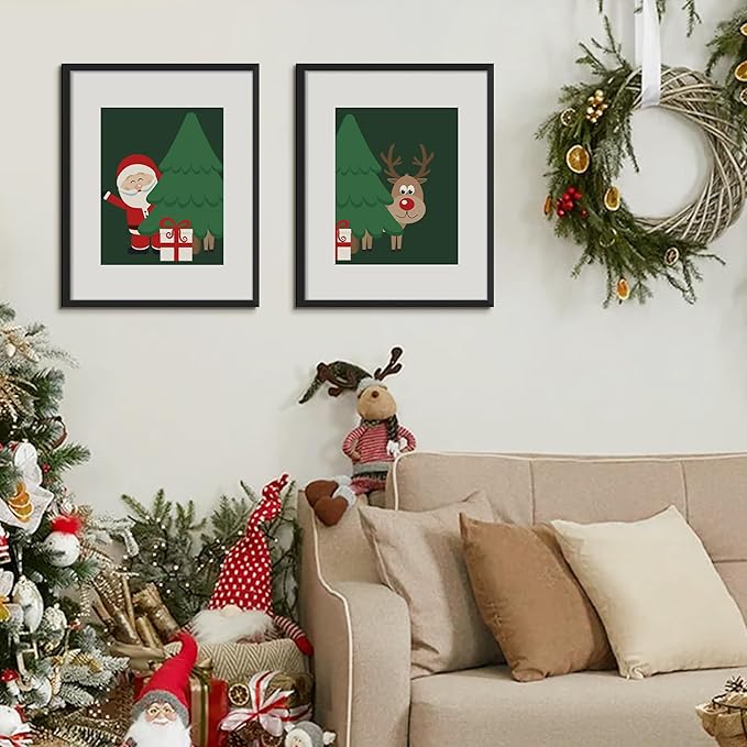upsimples 16x20 Picture Frame, Display Pictures 11x14 with Mat or 16 x 20 Without, Wall Hanging Poster Frame, Black, 1 Pack