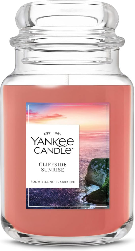 Yankee Candle Cliffside Sunrise Scented Candle, 22oz Large Jar with up to 150 Hour Burn Time, Giftable