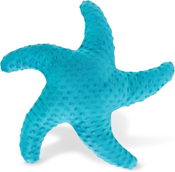 Marble Empire Starfish Pillow for Couch and Bed, Coastal Decor Throw Pillow, Ocean Beach Theme Accent Pillow for Living Room（Turquoise）