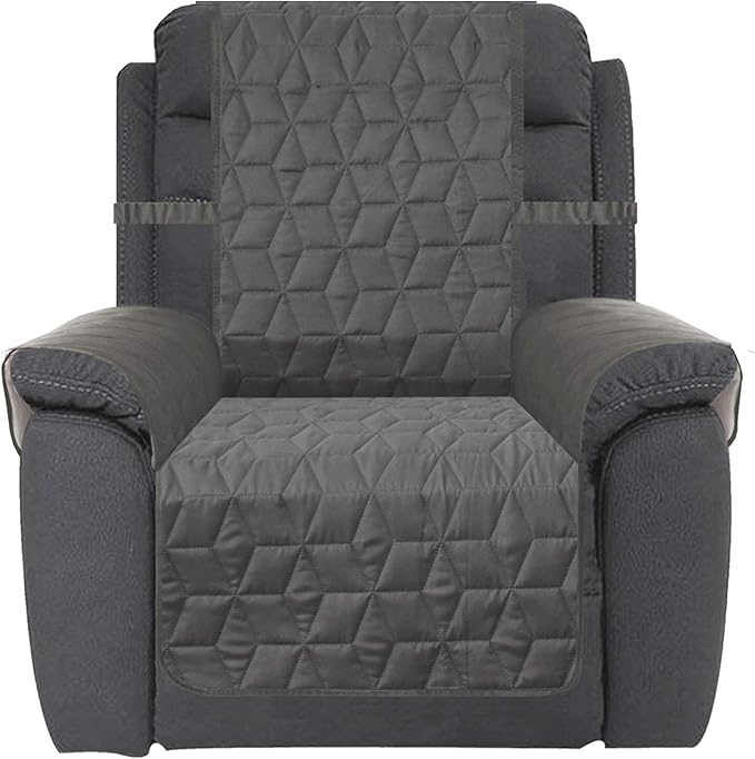 Ameritex Waterproof Nonslip Recliner Cover Christmas Decor Stay in Place, Dog Couch Recliner Cover Furniture Protector for Pets and Kids (Green, 23'')