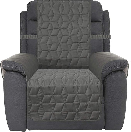 Ameritex Waterproof Nonslip Recliner Cover Christmas Decor Stay in Place, Dog Couch Recliner Cover Furniture Protector for Pets and Kids (Green, 23'')