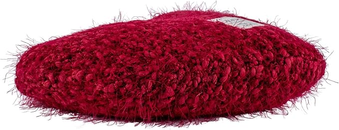 DEMDACO Giving Collection Cranberry Red Weighted Giving Heart - Weighted Heart Pillow for Bedding - Decorative Throw Pillow - Meaningful Gift Idea - Handmade - Luxurious, Soft & Cozy - 1.85 lbs