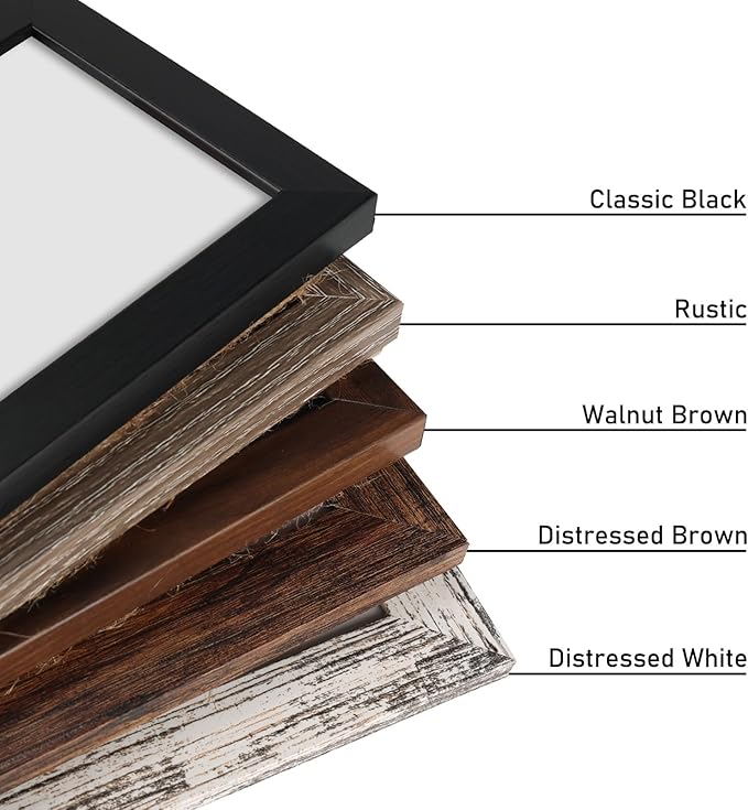 Lavezee 4x6 Picture Frames Collage Black, 3 Opening 4 x 6 Hanging Picture Frames Vertical for 4 by 6 Inch Photos for Wall Decor