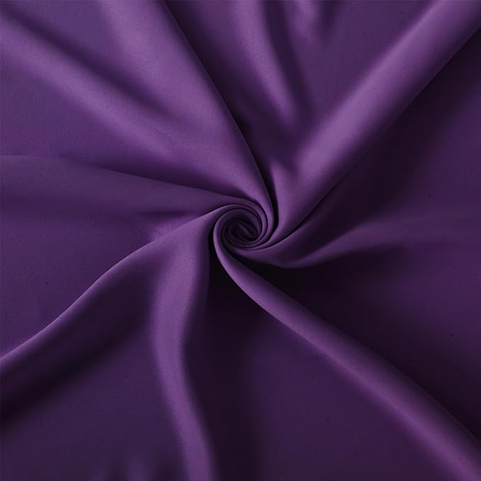 LEMOMO Purple Thermal Blackout Curtains/52 x 95 Inch/Set of 2 Panels Room Darkening Curtains for Bedroom