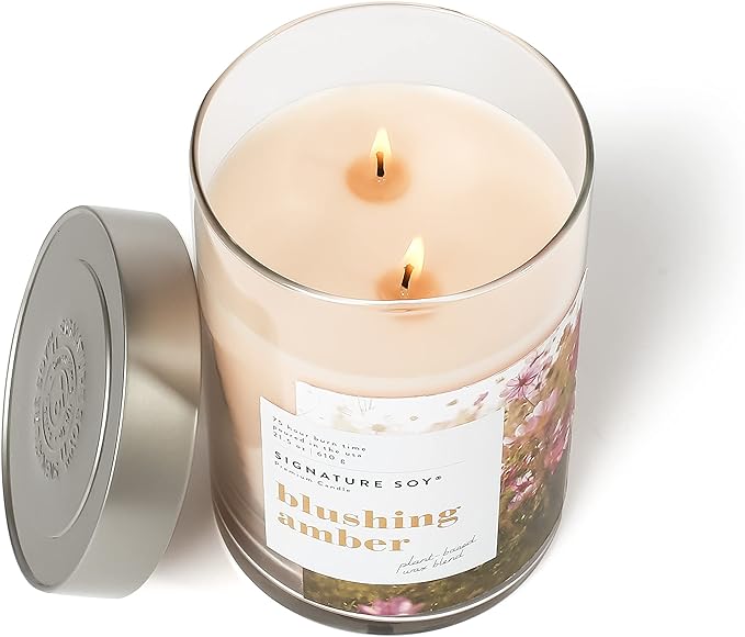 Signature Soy Lidded Blushing Amber Scented Candle Extra Large Jar