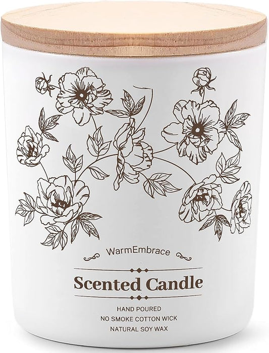 Deluxe Scented Candle for Women & Men, Vanilla Coconut Soy Wax Candle,11.5 Oz Jar Candle for Home, Scented-98 Hour Long Lasting Burning, Suitable Present for Thanksgiving, Christmas & Birthday