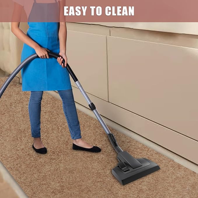 Runner Rug 4 ft x 43 ft Carpet Runners, Indoor/Outdoor Hallway Kitchen Entryway Bedroom Area Rugs with Non-Slip Rubber Backing, Garage mat, Sand, Custom