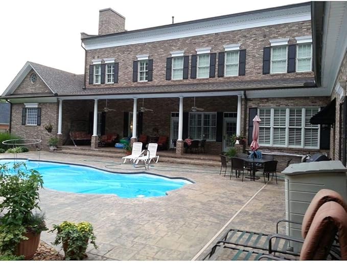Ekena Millwork Lifetime Vinyl LL1S12X05200WN Standard Cathedral Top Center Mullion, Open Louver Vinyl Shutters, w/Installation Shutter-Lok's & Matching Screws (Per Pair), 12"W x 52"H, Wineberry