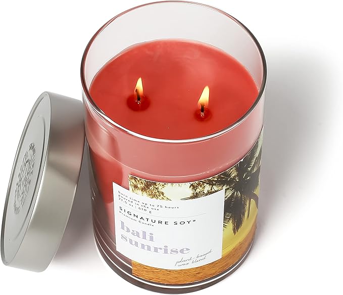 Signature Soy Lidded Bali Sunrise Scented Candle