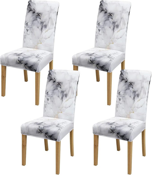 BIETYONE Chair Covers,Dining Room Chair Covers Set of 4,Stretch Kitchen Chair Cover,Washable Dining Chair Cover,Parsons Chair Slipcovers Protective,for Home,Restaurant,Banquet