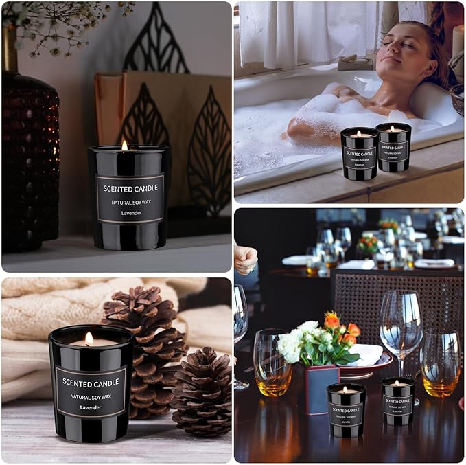Candle Set, Holiday Scented Candle Soy Candles for Home Scented, Candle Gift Set for Women Men Holiday Candle Aromatherapy Candles, Women Gifts